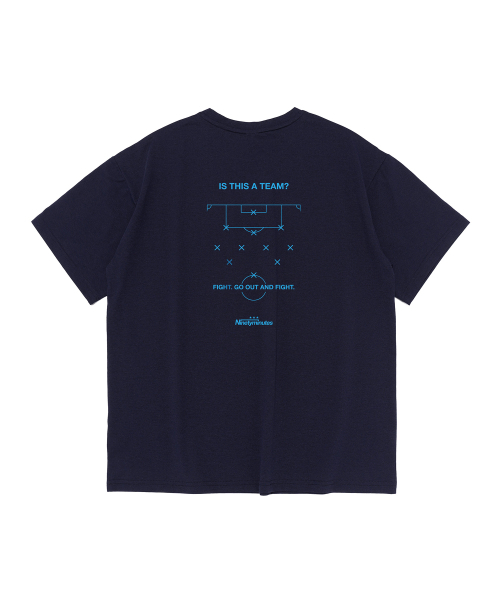 NINETYMINUTES(ナインティーミニッツ)の「ファイト ゴー アウト プレイ ドライフロー 半袖Tシャツ (ネイビー)(Tシャツ/カットソー・メンズ・その他・MEDIUM/LARGE/X-LARGE/2XL)」の3枚目の写真