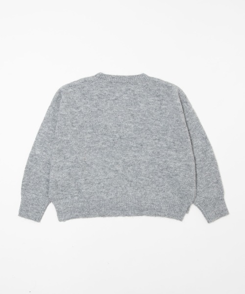 U.S. POLO ASSN.(ユーエスポロアッスン)の「∴WEGO/【26年秋冬新作】別注U.S.POLO ASSN.モヘアライクニットプルオーバー(ニット/セーター・レディース・ブルー/アイボリー/グレー/ベージュ・FREE)」の5枚目の写真