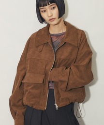 2wayステンカラーコーデュロイジャケット