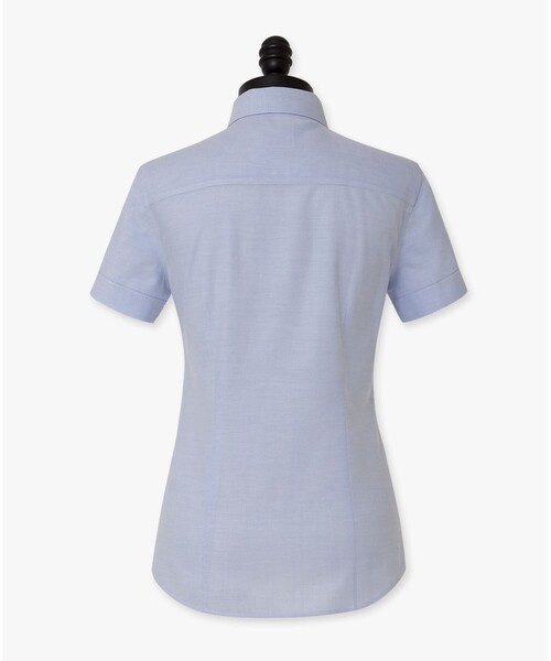 BROOKS BROTHERS(ブルックスブラザーズ)の「スーピマコットン GF ショートスリーブ ボタンダウンシャツ Tailored Fit(シャツ/ブラウス・レディース・ブルー/White・0/4/2)」の7枚目の写真