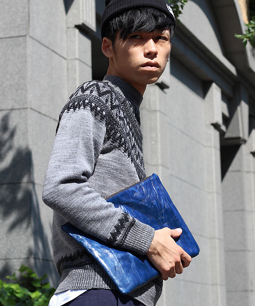 SOLATINA(ソラチナ)の「【SOLATINA(ソラチナ)】別注レザークラッチバッグ/カラーファスナー(クラッチバッグ・メンズ・ブラウン/ダークブルー/チェリーレッド/ブラック/ダークグリーン・FREE)」の20枚目の写真