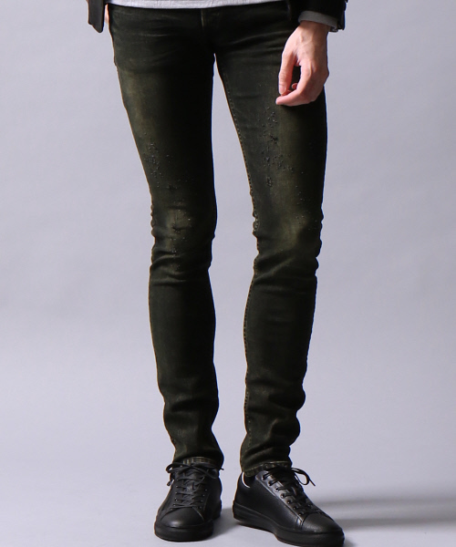 5351 POUR LES HOMMES（ゴーサンゴーイチプールオム）の「ディストーションスーパーストレッチスキニーデニム（その他パンツ・メンズ・ブラック/カーキ/グレー・46/44/48/50）」の3枚目の写真
