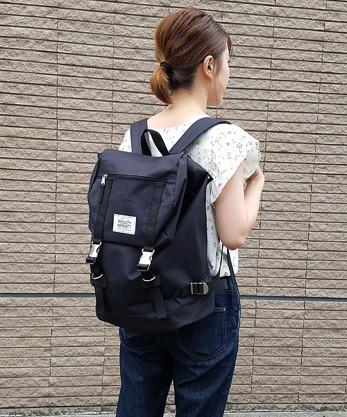 PRODUCTY WARRANTY（プロダクティワランティ）の「【PRODUCTY WARRANTY】ダブルバックル バックパック（バックパック/リュック・メンズ・チャコール/ブラック×ホワイト/グレー/ブラック/ベージュ/ネイビー/グレー系その他/ブラック系その他/ブラック系その他2/オリーブ/ブルー系その他・FREE）」の16枚目の写真