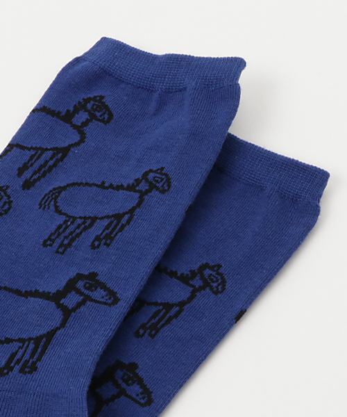 Ne-net（ネネット）の「(S)みぎにならえソックス（ソックス/靴下・レディース・イエロー/ネイビー/ホワイト・02/03）」の4枚目の写真