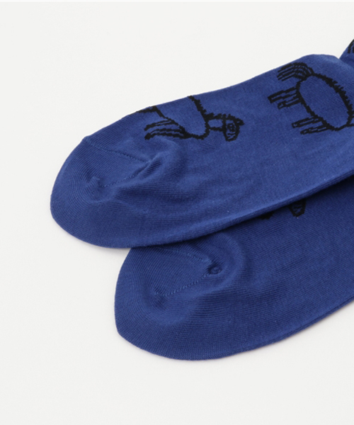 Ne-net（ネネット）の「(S)みぎにならえソックス（ソックス/靴下・レディース・イエロー/ネイビー/ホワイト・02/03）」の5枚目の写真