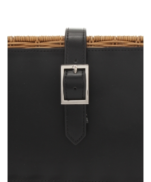 MURUA（ムルーア）の「スクエアカゴバッグ（かごバッグ・レディース・オレンジ/ブラック・FREE）」の8枚目の写真