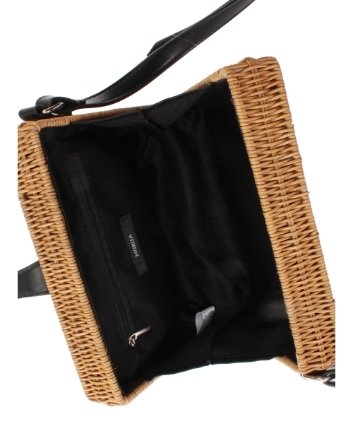 MURUA（ムルーア）の「スクエアカゴバッグ（かごバッグ・レディース・オレンジ/ブラック・FREE）」の3枚目の写真