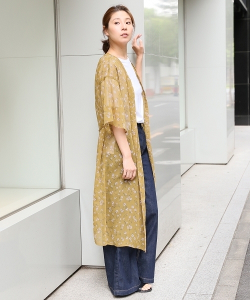 LEPSIM（レプシィム）の「ヨウリュウガラワンピコート 762127（ワンピース・レディース・マスタード/ブラック/ホワイト・LARGE/MEDIUM）」の18枚目の写真