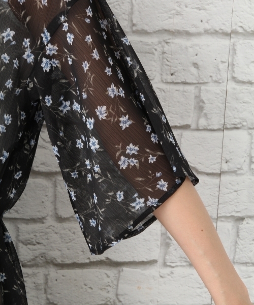 LEPSIM（レプシィム）の「ヨウリュウガラワンピコート 762127（ワンピース・レディース・マスタード/ブラック/ホワイト・LARGE/MEDIUM）」の13枚目の写真