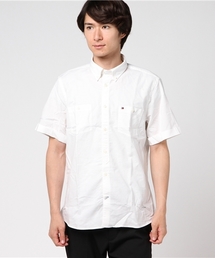 TOMMY HILFIGER | SFコットンリネンシャンブレーショートスリーブシャツ(シャツ/ブラウス)