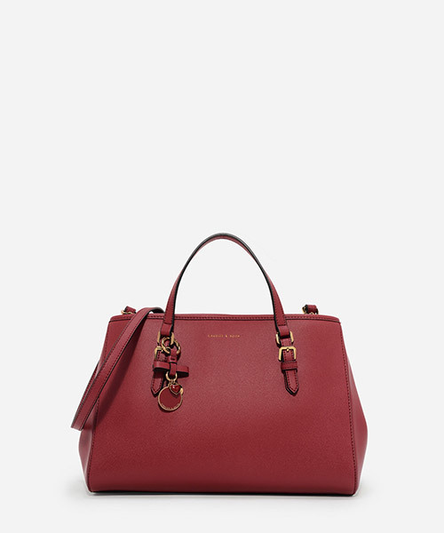 CHARLES & KEITH(チャールズ & キース)の「ボーディテールトートバッグ / BOW DETAIL TOTE BAG(トートバッグ・レディース・レッド/ホワイト/ブラック・L)」の2枚目の写真