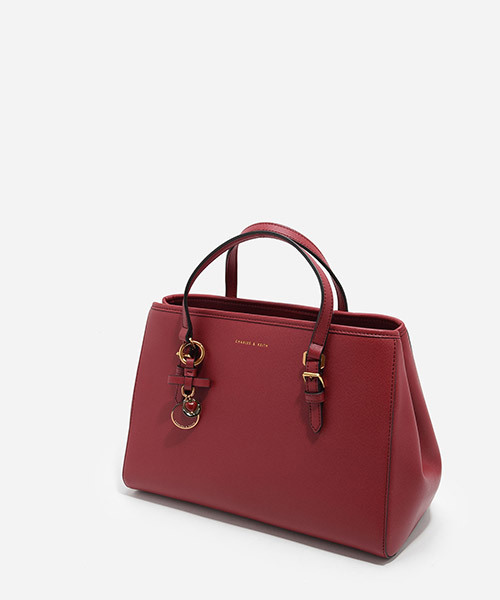 CHARLES & KEITH(チャールズ & キース)の「ボーディテールトートバッグ / BOW DETAIL TOTE BAG(トートバッグ・レディース・レッド/ホワイト/ブラック・L)」の12枚目の写真