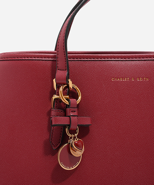 CHARLES & KEITH(チャールズ & キース)の「ボーディテールトートバッグ / BOW DETAIL TOTE BAG(トートバッグ・レディース・レッド/ホワイト/ブラック・L)」の13枚目の写真