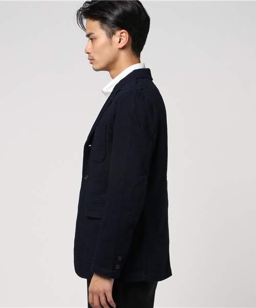 SONTAKU（ソンタク）の「インディゴ刺子ジャケット（テーラード