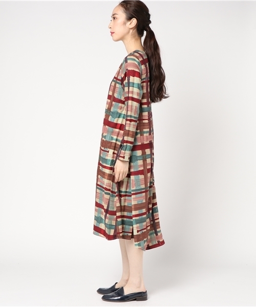 MERLOT（メルロー）の「神殿の柱チェック柄ワンピース7069（ワンピース