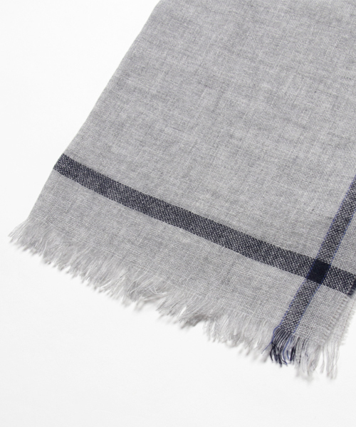 AIGLE（エーグル）の「ソフトウール（ストール/ショール・レディース・グレー/グリーン・000）」の3枚目の写真