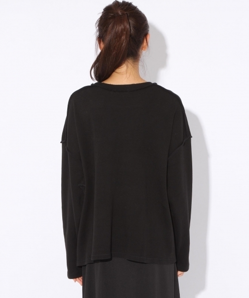 niko and...（ニコアンド）の「起毛フライスロング丈プルオーバー【niko and ...】（Tシャツ/カットソー・レディース・キャメル/ブラック/オフホワイト・LARGE/MEDIUM）」の12枚目の写真