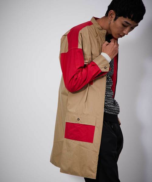 FACTOTUM（ファクトタム）の「【FACTOTUM】C/NオックスフォードロングスタンドZIPブルゾン（ブルゾン・メンズ・ブラック/マルチ・44/46）」の6枚目の写真