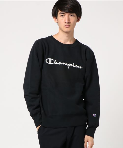 [Champion/チャンピオン] クルーネックロゴスウェット