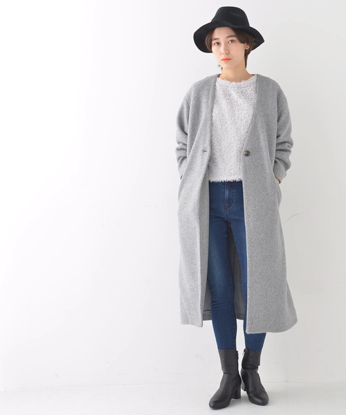 earth music&ecology（アースミュージックアンドエコロジー）の「・プードルプルオーバー（Tシャツ/カットソー・レディース・アイボリー/ライトピンク/ライトグレー/ブラック・FREE）」の7枚目の写真