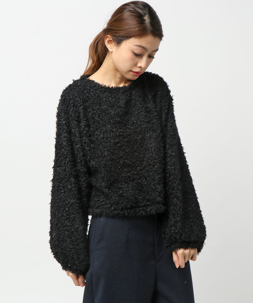 earth music&ecology（アースミュージックアンドエコロジー）の「・プードルプルオーバー（Tシャツ/カットソー・レディース・アイボリー/ライトピンク/ライトグレー/ブラック・FREE）」の3枚目の写真