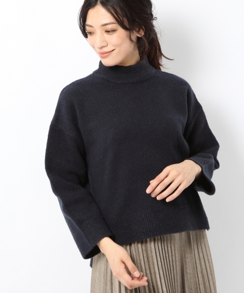 laboratory work（ラボラトリーワーク）の「ボトルネックニットプルオーバー（ニット/セーター・レディース・グレー系その他/ベージュ/ネイビー・MEDIUM）」の3枚目の写真