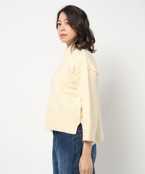 laboratory work（ラボラトリーワーク）の「ボトルネックニットプルオーバー（ニット/セーター・レディース・グレー系その他/ベージュ/ネイビー・MEDIUM）」の5枚目の写真