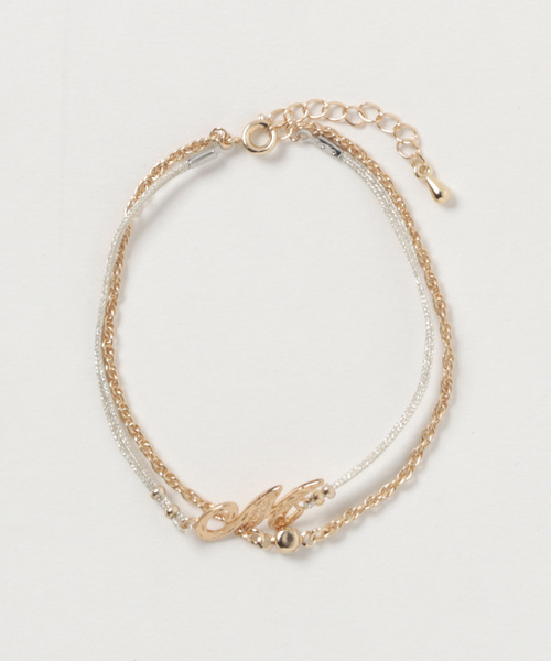 Kahiko(カヒコ)の「【Kahiko】Hawaiianイニシャルメタルブレスレット(ブレスレット・レディース・A/K/M/R/S/Y・FREE)」の1枚目の写真