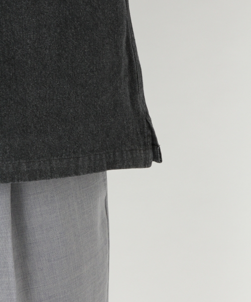 niko and...（ニコアンド）の「Ｕボタニカル刺繍オープンカラーシャツ（シャツ/ブラウス・メンズ・チャコール/インディゴブルー・MEDIUM/LARGE）」の18枚目の写真