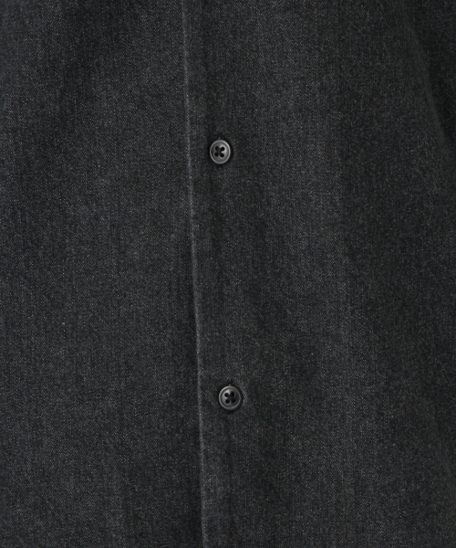 niko and...（ニコアンド）の「Ｕボタニカル刺繍オープンカラーシャツ（シャツ/ブラウス・メンズ・チャコール/インディゴブルー・MEDIUM/LARGE）」の19枚目の写真