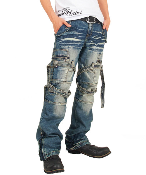 TopIsm（トップイズム）の「レッグベルト裾ファスナーブーツカット 