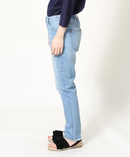 coen（コーエン）の「ストレッチスリムクロップドデニムパンツ（デニムパンツ・レディース・コバルトブルー/ライトブルー・MEDIUM/SMALL/LARGE）」の21枚目の写真