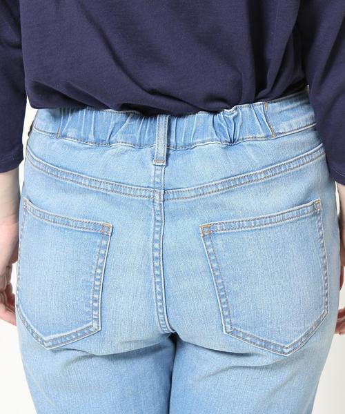 coen（コーエン）の「ストレッチスリムクロップドデニムパンツ（デニムパンツ・レディース・コバルトブルー/ライトブルー・MEDIUM/SMALL/LARGE）」の20枚目の写真