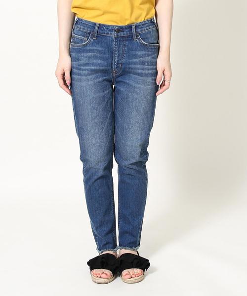 coen（コーエン）の「ストレッチスリムクロップドデニムパンツ（デニムパンツ・レディース・コバルトブルー/ライトブルー・MEDIUM/SMALL/LARGE）」の15枚目の写真