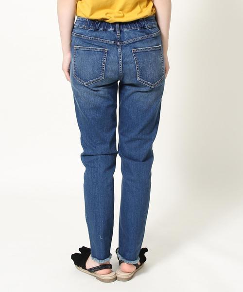 coen（コーエン）の「ストレッチスリムクロップドデニムパンツ（デニムパンツ・レディース・コバルトブルー/ライトブルー・MEDIUM/SMALL/LARGE）」の14枚目の写真