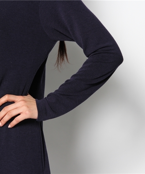 mystic（ミスティック）の「カットマキシOP（ワンピース・レディース・ネイビー/グレー・ﾌﾘ-）」の6枚目の写真