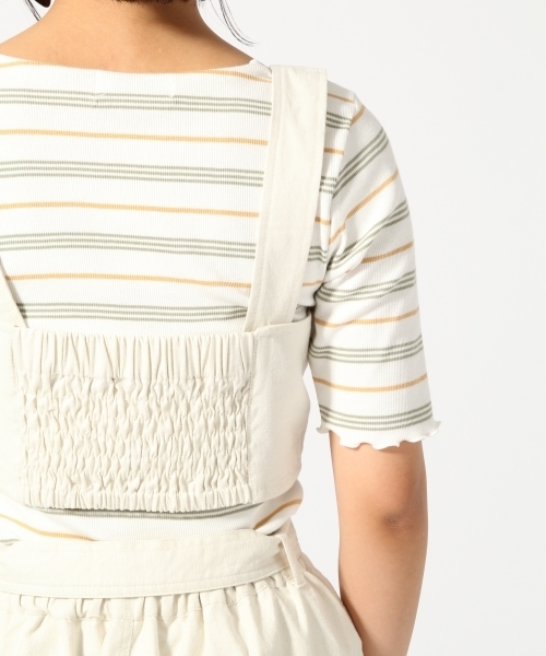 LOWRYS FARM（ローリーズファーム）の「★セットアイテム★ビスチェ&タイトスカート　793594（サロペット/オーバーオール・レディース・ブルー/アイボリー・MEDIUM/LARGE）」の10枚目の写真