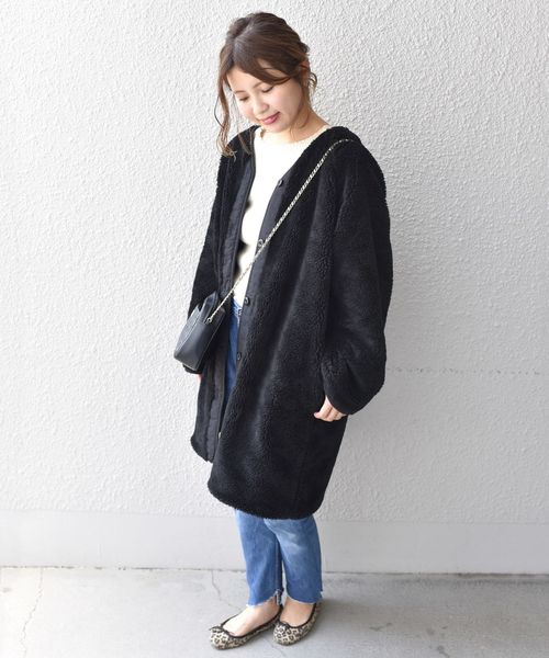 Alpha Industries（アルファインダストリーズ）の「ALPHA:ボアライナーリバーシブルコート◇（その他アウター・レディース・ブラック/ベージュ/ナチュラル・ONE SIZE）」の18枚目の写真