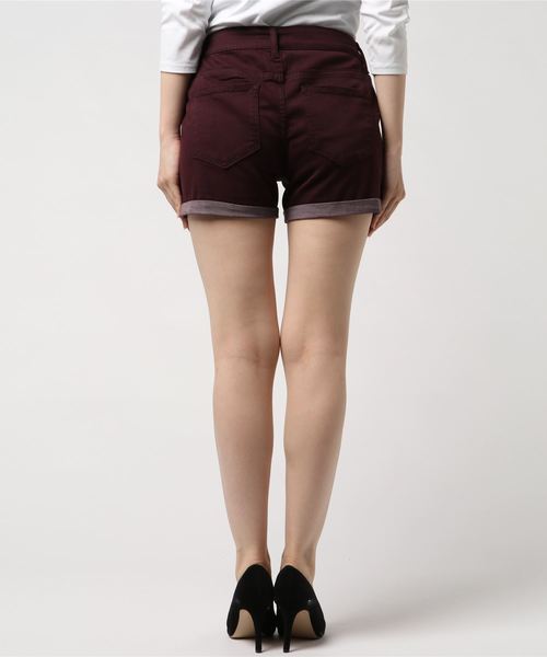 MANGROVE(マングローブ)の「【MANGROVE SELECT】ロールアップ製品染めツイルショーツ(デニムパンツ・レディース・チャコールグレー/ネイビー/ブラウン/グレー/レッド/カーキ/ブルー/ライトグリーン/カーキオリーブ/ワイン・SMALL/MEDIUM/LARGE/X-LARGE/XX-LARGE/X-SMALL)」の11枚目の写真