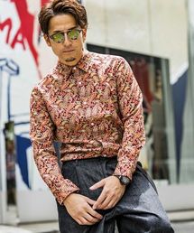 A.S.M | 【2018AW新作商品】ペーズリープリントコットンレギュラー長袖シャツ(シャツ/ブラウス)