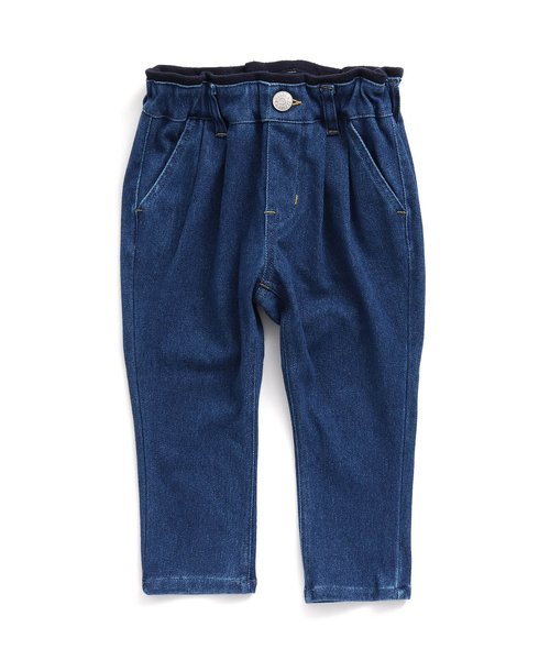 BREEZE（ブリーズ）の「デニムニットタックパンツ 10分丈（その他パンツ・キッズ・ネイビー/ブルー・100/110/90/130/140/120/80）」の9枚目の写真