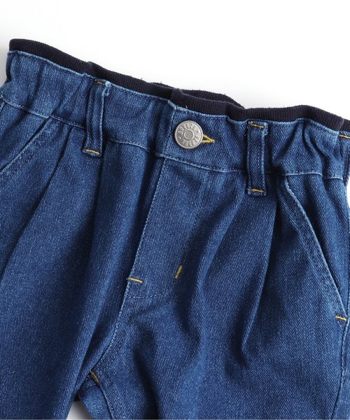 BREEZE（ブリーズ）の「デニムニットタックパンツ 10分丈（その他パンツ・キッズ・ネイビー/ブルー・100/110/90/130/140/120/80）」の14枚目の写真
