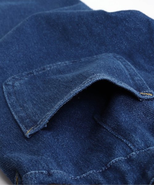 BREEZE（ブリーズ）の「デニムニットタックパンツ 10分丈（その他パンツ・キッズ・ネイビー/ブルー・100/110/90/130/140/120/80）」の17枚目の写真