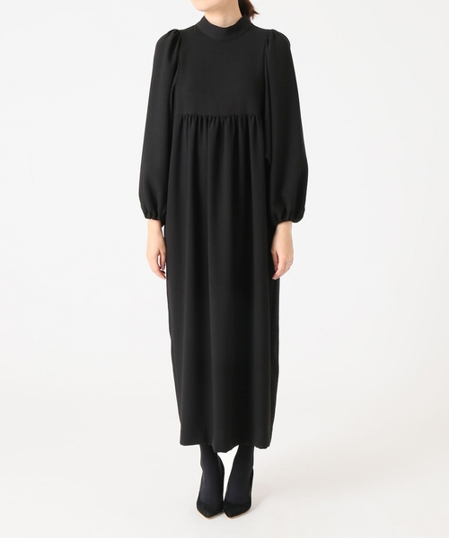 セール】バックサテンジョーゼットギャザーワンピース◇（ワンピース  