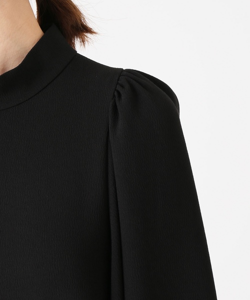 VERMEIL par iena(ヴェルメイユパーイエナ)の「バックサテンジョーゼットギャザーワンピース◆(ワンピース・レディース・ブラック/カーキ/グリーン・FREE)」の19枚目の写真