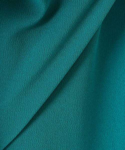 VERMEIL par iena(ヴェルメイユパーイエナ)の「バックサテンジョーゼットギャザーワンピース◆(ワンピース・レディース・ブラック/カーキ/グリーン・FREE)」の13枚目の写真