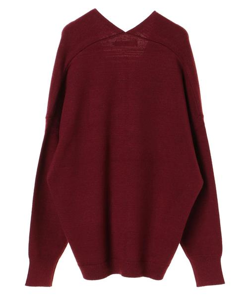 AMERICAN HOLIC（アメリカンホリック）の「・抜け衿ニットプルオーバー（ニット/セーター・レディース・ピンク/ブラック/ベージュ/マスタード/ライトベージュ/グリーン・M/L）」の13枚目の写真