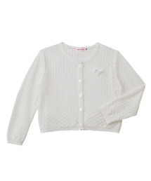 透かし編みカーディガン