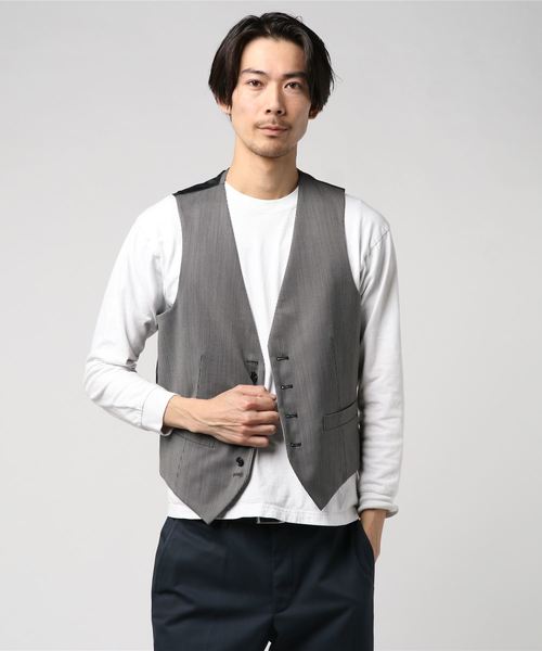 THE SUIT COMPANY(ザ・スーツカンパニー)の「<FORMAL>『CERIMONIA』リバーシブルジレ(ベスト・メンズ・グレー系その他・LL/3L/SS/S/M/L)」の2枚目の写真