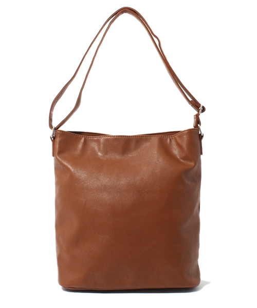 WEGO(ウィゴー)の「WEGO/フェイクレザーショルダーバッグ(ショルダーバッグ・レディース・ブラック/ブラウン/グリーン・FREE)」の9枚目の写真